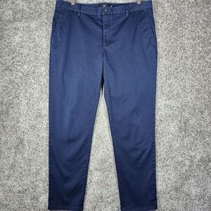 Under 510 Chino Pants Mens 36x28 Navy Blue Slim Fit Stretch Cotton Excellent